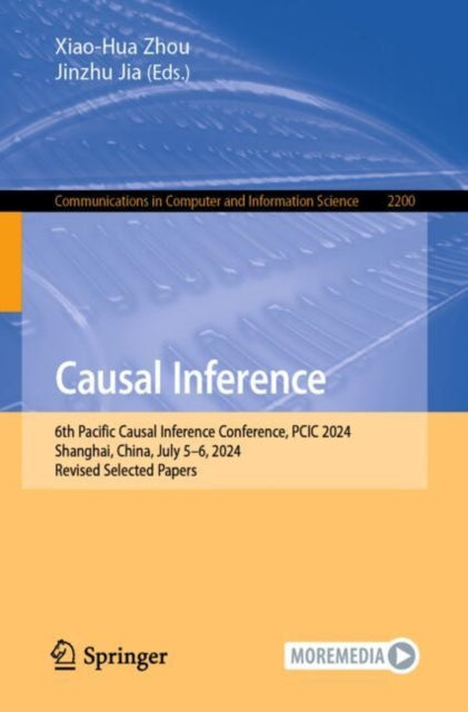 Book cover of: Causal Inference. By: Xiao-Hua Zhou