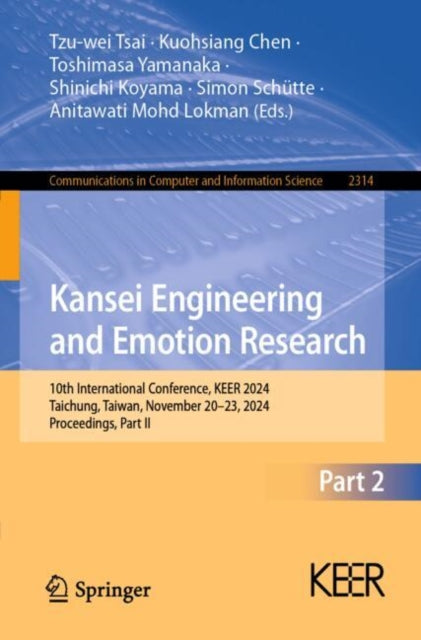 Book cover of: Kansei Engineering and Emotion Research