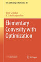 Book cover of: Elementary Convexity with Optimization. By: Vivek S. Borkar