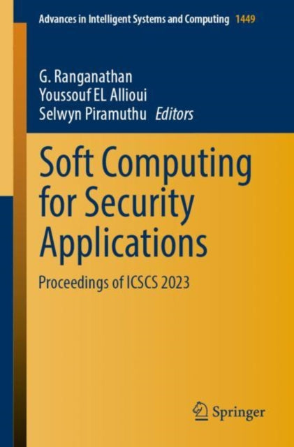 Book cover of: Soft Computing for Security Applications. By: G. Ranganathan