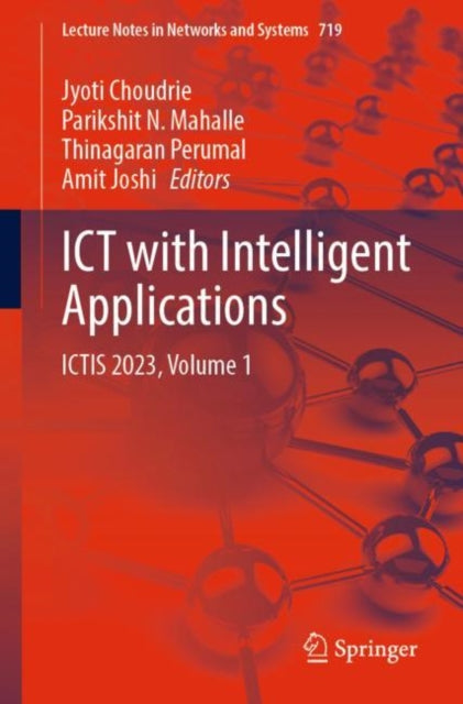 Book cover of: ICT with Intelligent Applications. By: Jyoti Choudrie