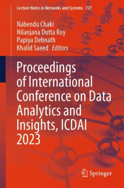 Book cover of: Proceedings of International Conference on Data Analytics and Insights, ICDAI 2023. By: Nabendu Chaki