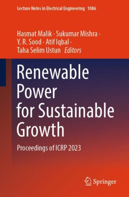 Book cover of: Renewable Power for Sustainable Growth. By: Hasmat Malik
