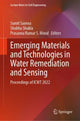 Book cover of: Emerging Materials and Technologies in Water Remediation and Sensing. By: Sumit Saxena
