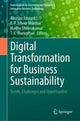 Book cover of: Digital Transformation for Business Sustainability. By: Aloysius Edward J