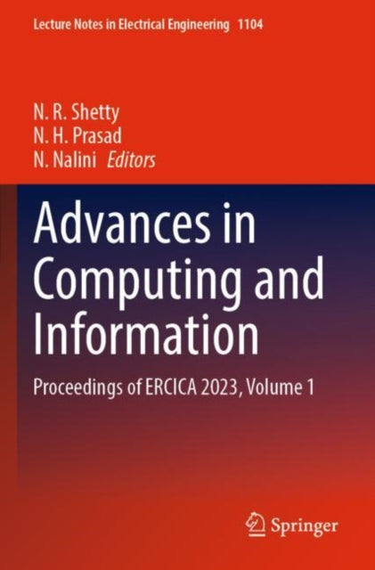 Book cover of: Advances in Computing and Information. By: N. R. Shetty