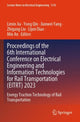 Book cover of: Proceedings of the 6th International Conference on Electrical Engineering and Information Technologies for Rail Transportation (EITRT) 2023