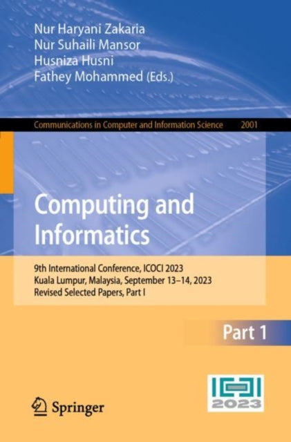 Book cover of: Computing and Informatics. By: Nur Haryani Zakaria