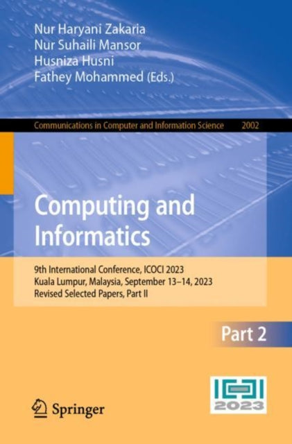 Book cover of: Computing and Informatics. By: Nur Haryani Zakaria