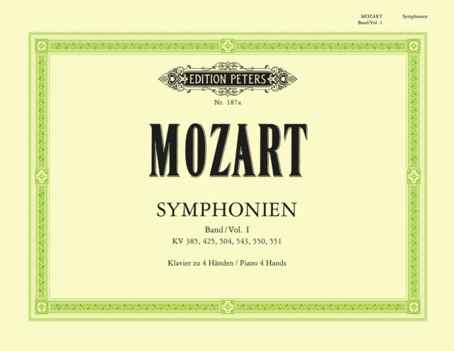 Book cover of: Symphonies Vol.1