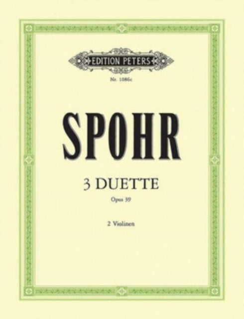 Book cover of: 3 Duets Op. 39