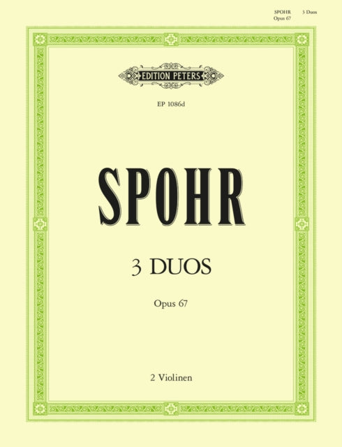 Book cover of: 3 Duos Op. 67