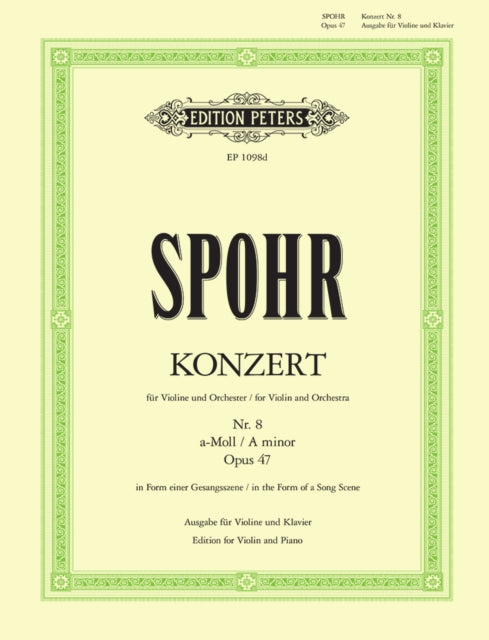 Book cover of: Concerto No. 8 in A minor Op.47