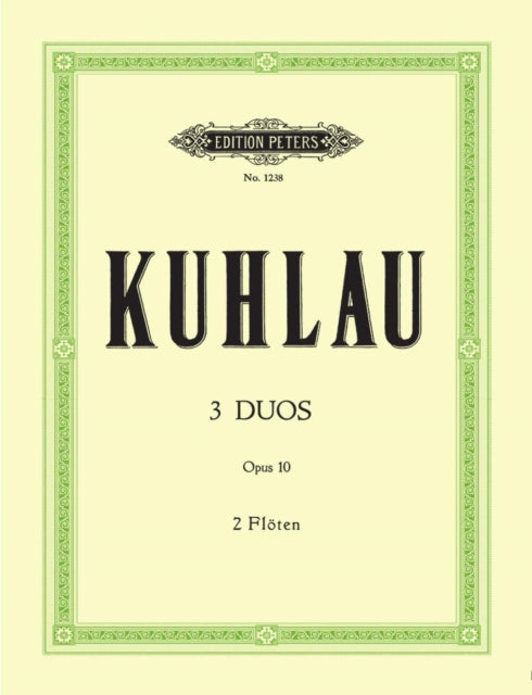 Book cover of: 3 Duos for 2 Flutes Op. 10