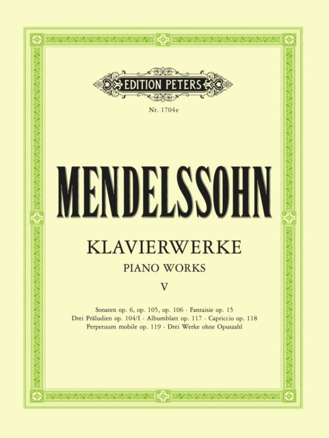 Book cover of: Complete Piano Works Vol.5
