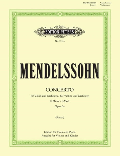 Book cover of: Violin Concerto in E minor Op. 64