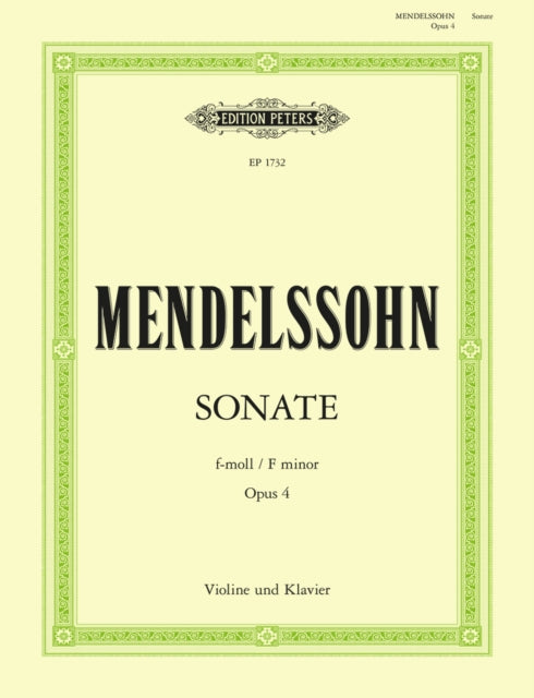 Book cover of: Violin Sonata in F minor Op.4