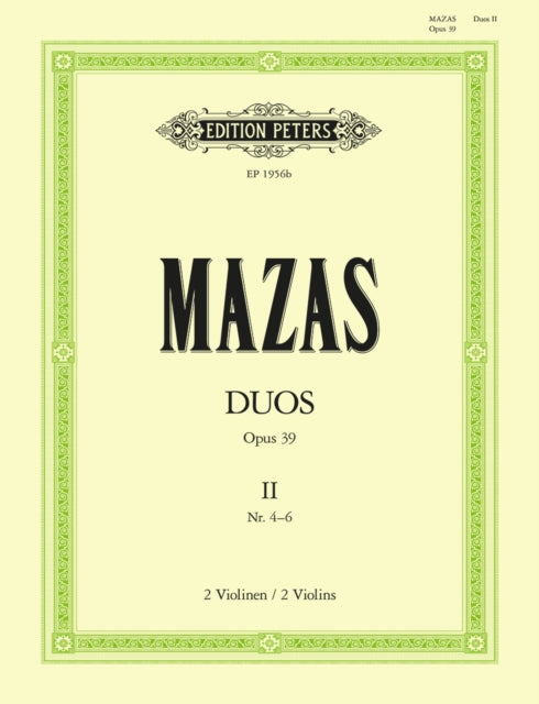 Book cover of: Duos Op. 39, Vol. 2