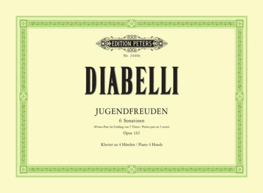 Book cover of: Jugendfreuden Op.163: 6 Sonatinas for Piano Duet Op. 163