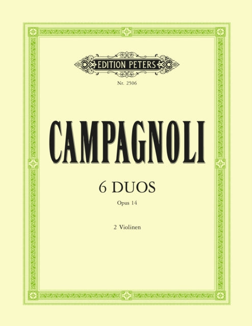 Book cover of: 6 Duos, Op. 14