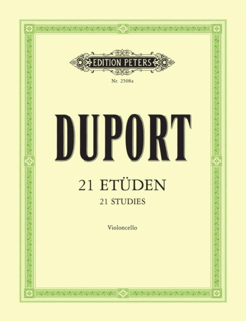 Book cover of: 21 Studies for Cello