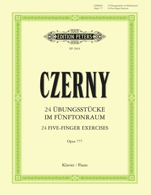 Book cover of: 24 Five-Finger Exercises Op.777
