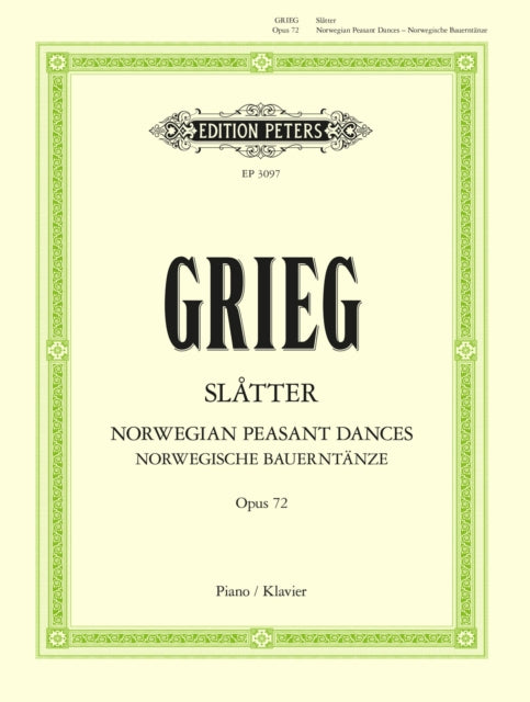 Book cover of: Slatter Op.72