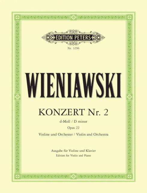 Book cover of: Violin Concerto No. 2 in D minor Op. 22