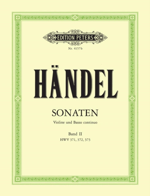 Book cover of: Sonatas for Violin and Continuo, Vol. 2