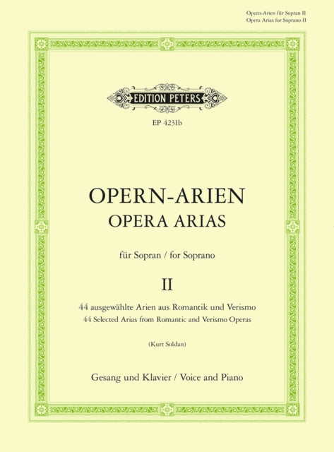 Book cover of: Opera Arias for Soprano