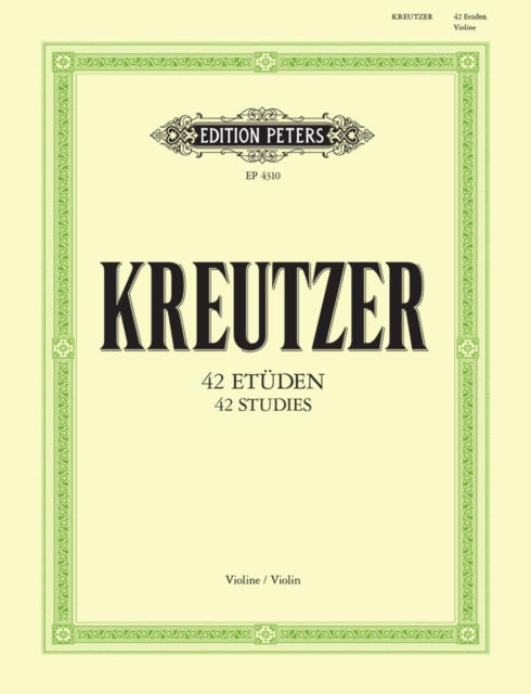 Book cover of: 42 Etudes (Caprices) for Violin