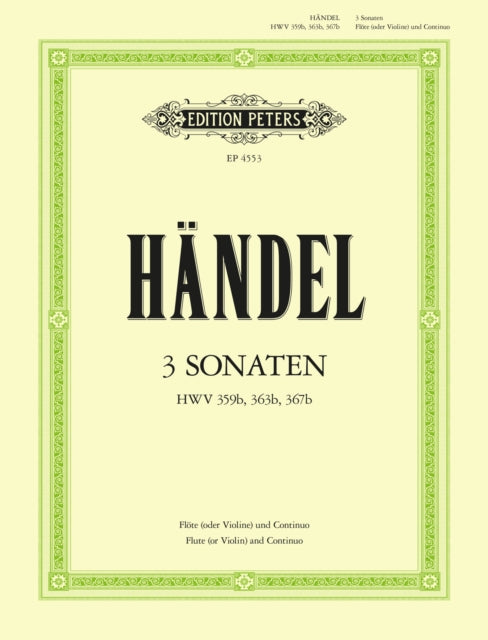 Book cover of: Flute Sonatas, Complete in 3 volumes, Vol.2