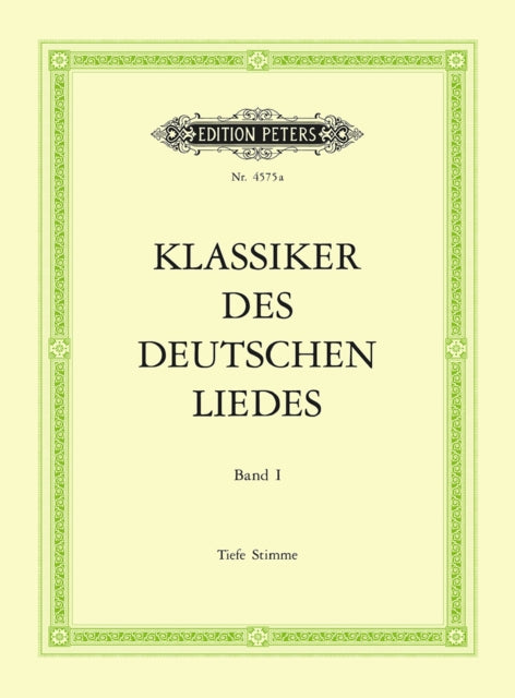 Book cover of: Classics of the German Lied