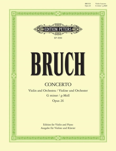 Book cover of: Violin Concerto No. 1 in G minor Op. 26