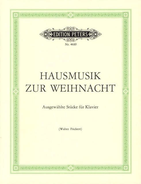 Book cover of: Hausmusik zur Weihnacht (Christmas Music)