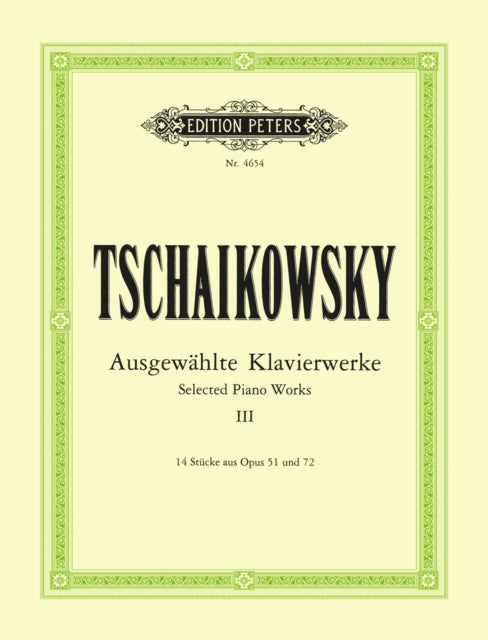 Book cover of: Selected Piano Works Vol.3