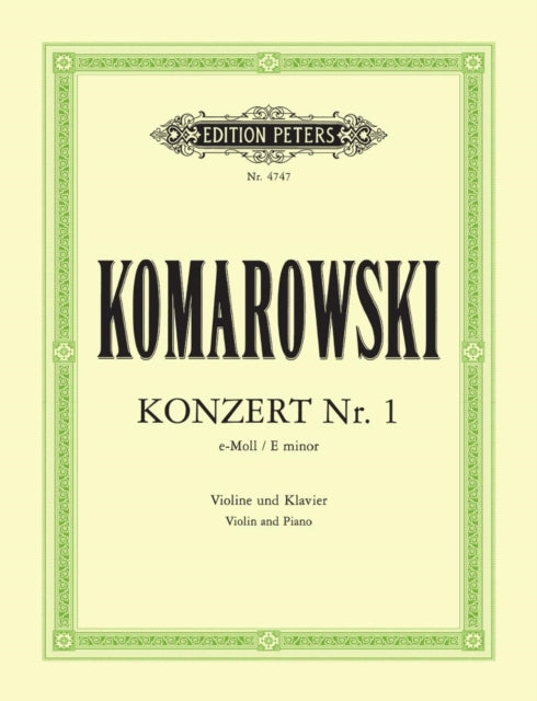 Book cover of: Violin Concerto No. 1 in E minor