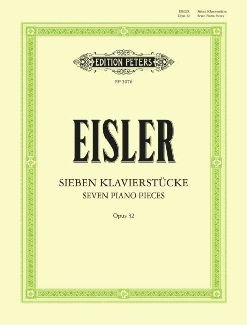 Book cover of: Seven Piano Pieces (Opus 32)