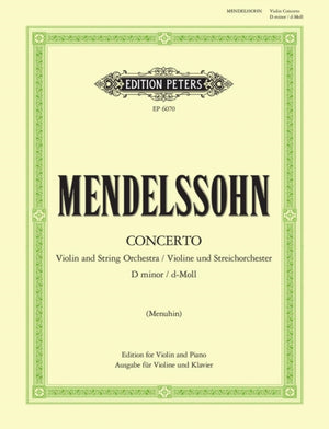 Violin Concerto in D minor MWV O3 (Edition for Violin and Piano)