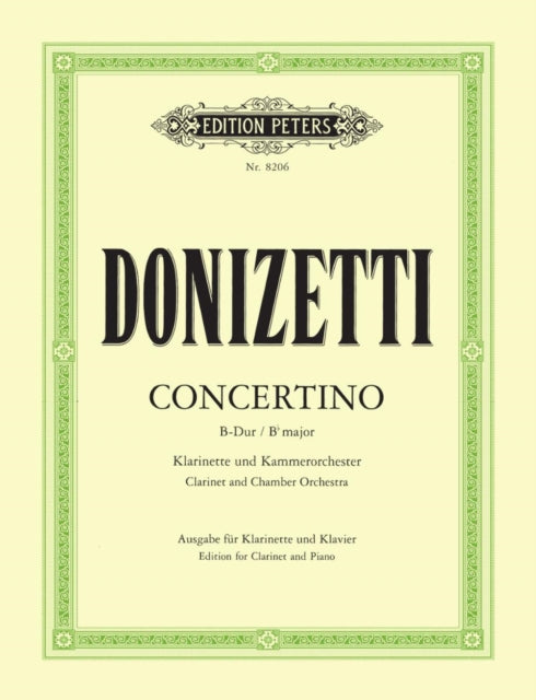 Book cover of: Clarinet Concertino in B flat