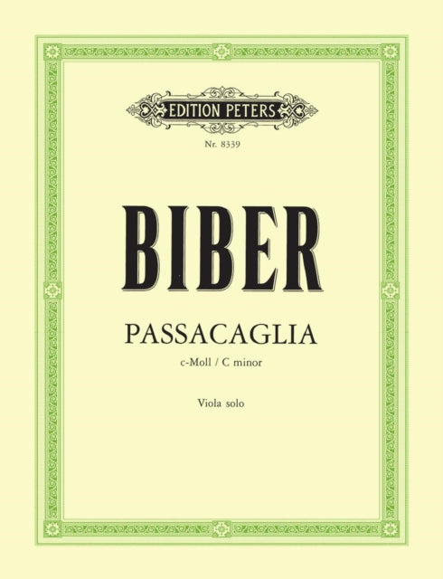 Book cover of: Passacaglia in C minor