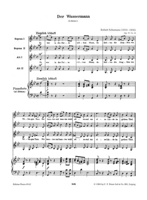 Der Wassermann for female chorus & piano