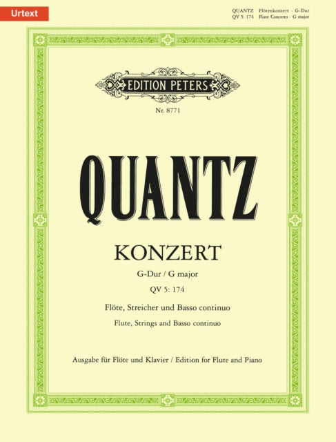 Book cover of: Flute Concerto in G Major QV5:174