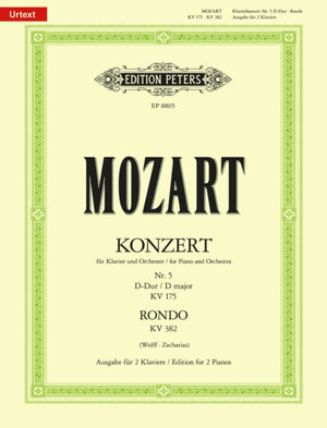 Concerto No. 5 in D K175 with Rondo in D K382