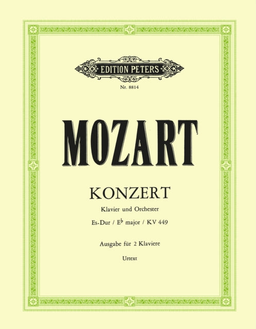 Book cover of: Concerto No. 14 in E flat K449. By: Franz Liszt