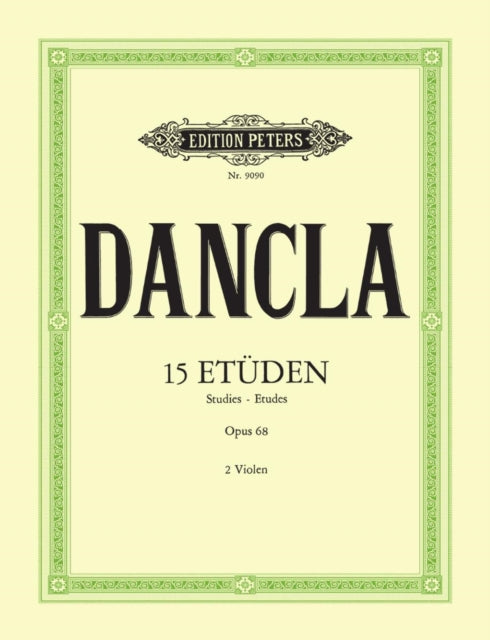 Book cover of: 15 Studies Op. 68 for 2 Violas