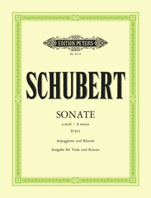 Book cover of: Arpeggione Sonata in A minor D821