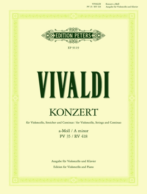 Book cover of: Concerto in A minor RV35