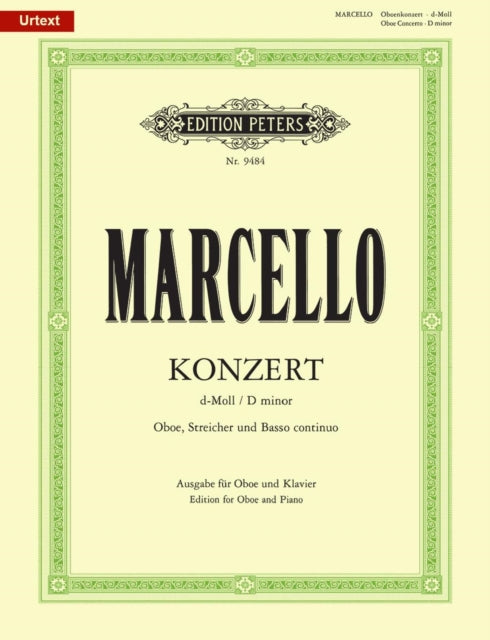 Book cover of: Oboe Concerto in D Minor