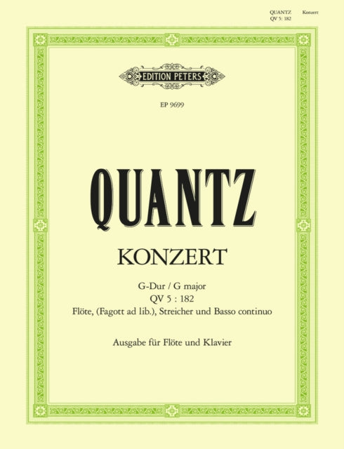 Book cover of: Flute Concerto in G Major